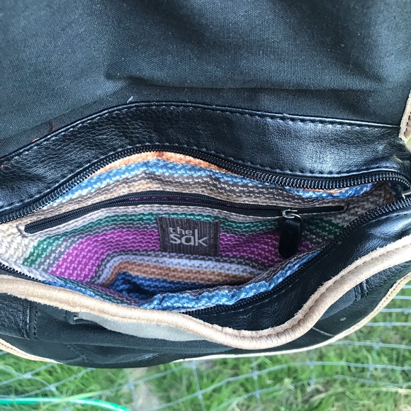 The Sak Black Leather Crossbody Purse - Picture 9 of 14